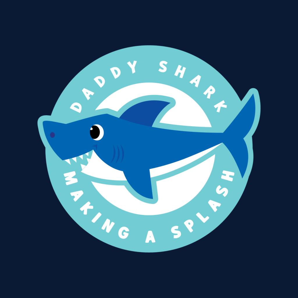 Baby Shark Daddy Shark Making A Splash Kid's T-Shirt-ALL + EVERY