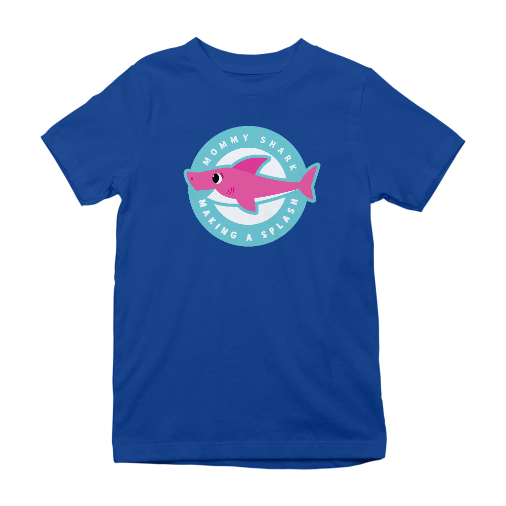 Baby Shark Mommy Shark Making A Splash Kid's T-Shirt-ALL + EVERY