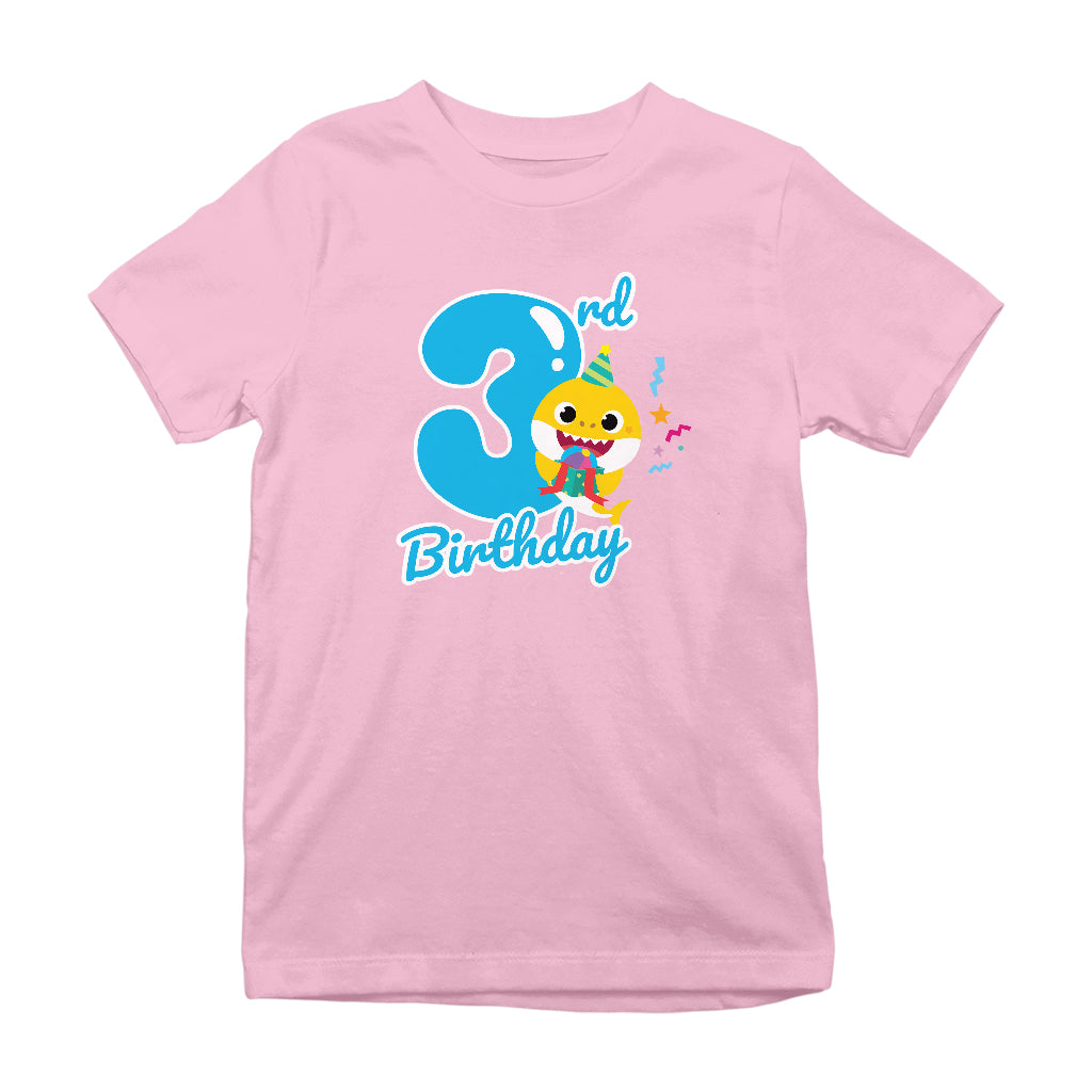 Baby Shark 3rd Birthday Kid's T-Shirt-ALL + EVERY