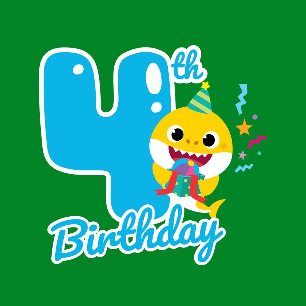 Baby Shark 4th Birthday Kid's T-Shirt-ALL + EVERY