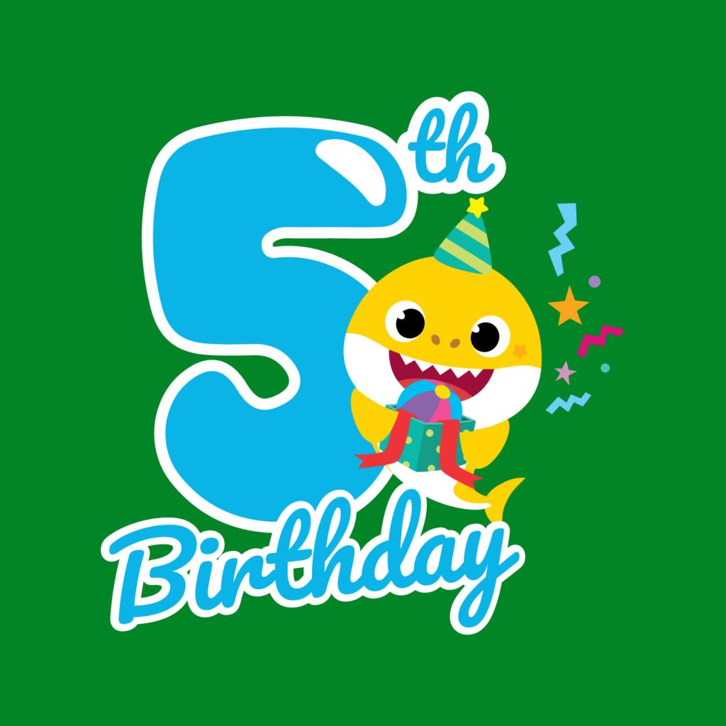 Baby Shark 5th Birthday Kid's T-Shirt-ALL + EVERY