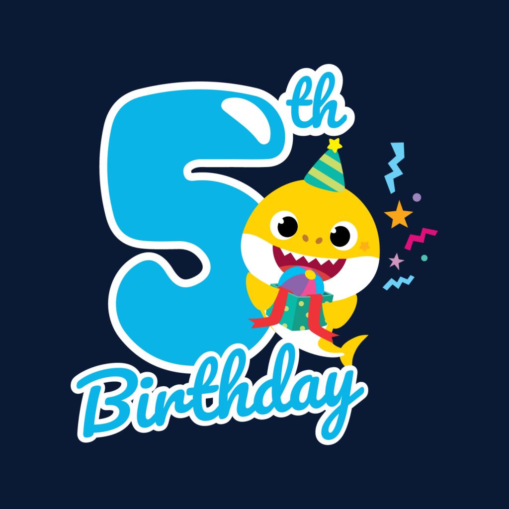 Baby Shark 5th Birthday Kid's T-Shirt-ALL + EVERY