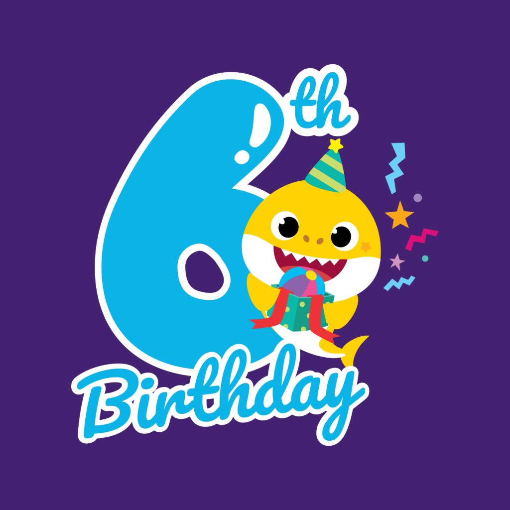 Baby Shark 6th Birthday Kid's T-Shirt-ALL + EVERY