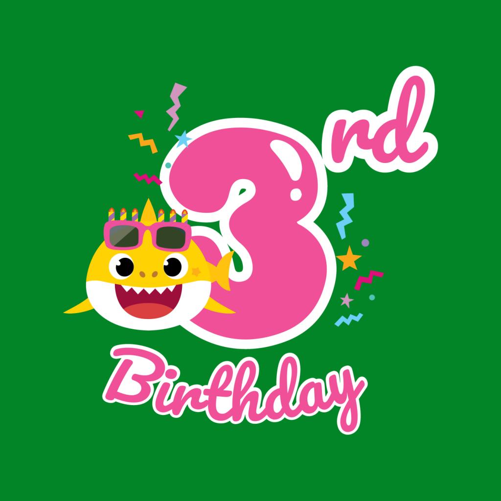 Baby Shark Pink 3rd Birthday Kid's T-Shirt-ALL + EVERY