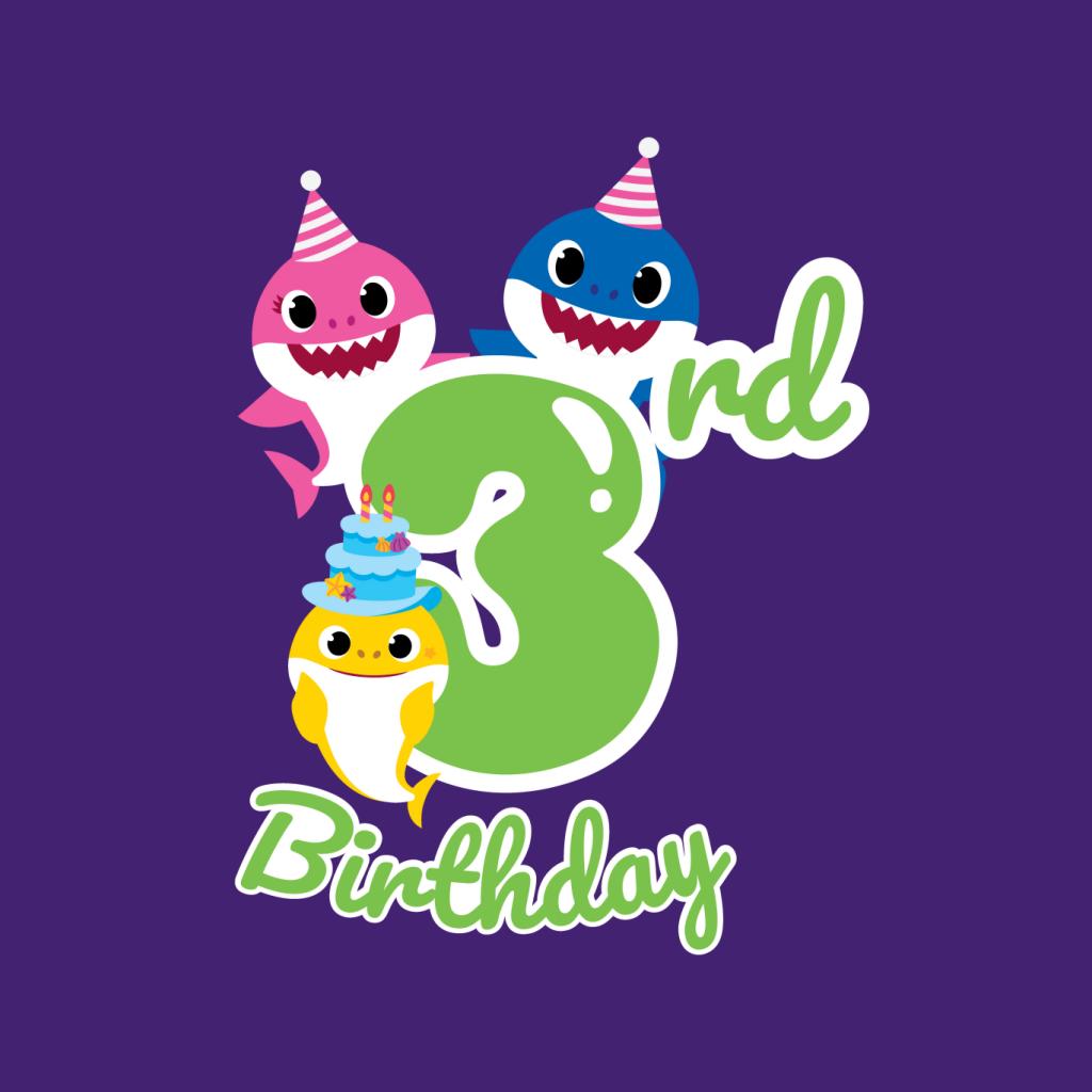 Baby Shark 3rd Birthday Mommy And Daddy Kid's T-Shirt-ALL + EVERY