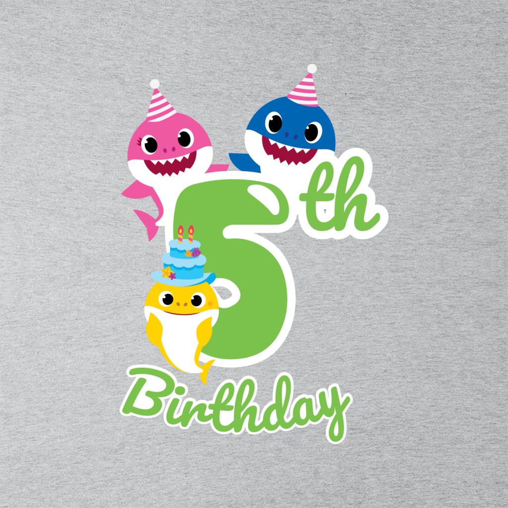 Baby Shark 5th Birthday Mommy And Daddy Kid's T-Shirt-ALL + EVERY