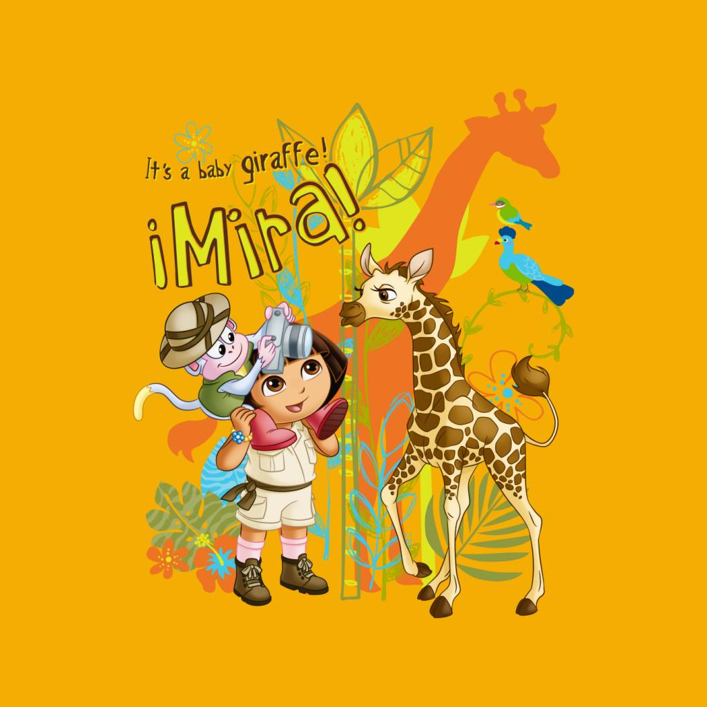 Dora The Explorer Its A Baby Giraffe Mira Kid's T-Shirt-ALL + EVERY