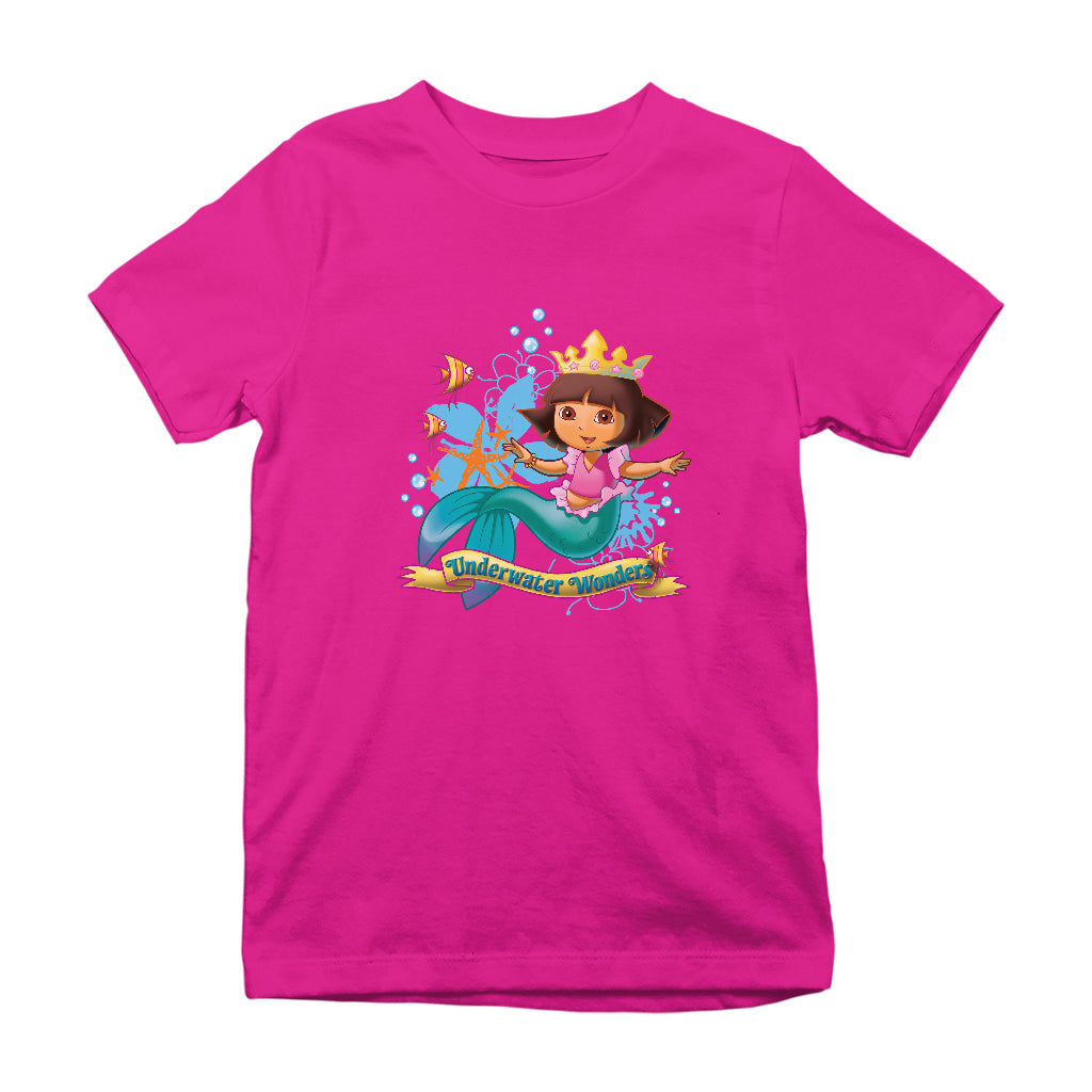 Dora The Explorer Underwater Wonders Kid's T-Shirt-ALL + EVERY