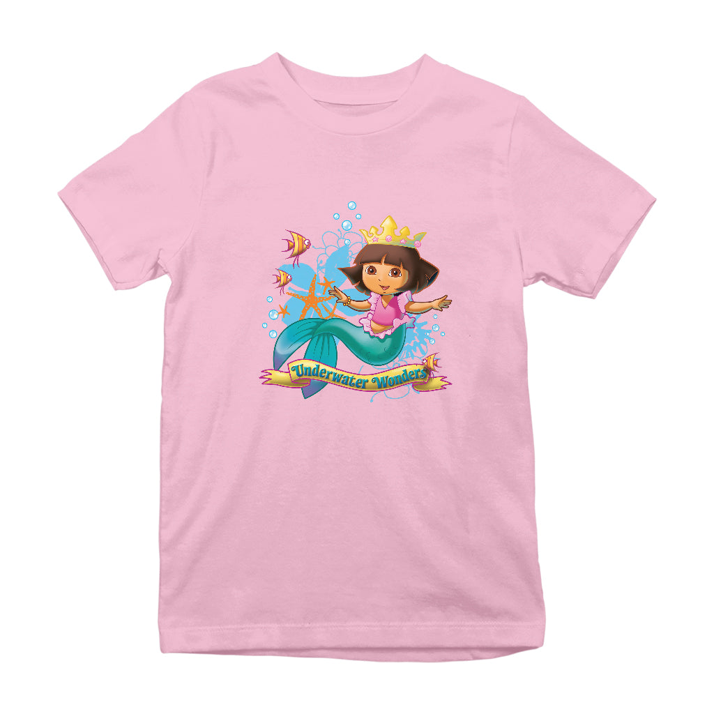 Dora The Explorer Underwater Wonders Kid's T-Shirt-ALL + EVERY