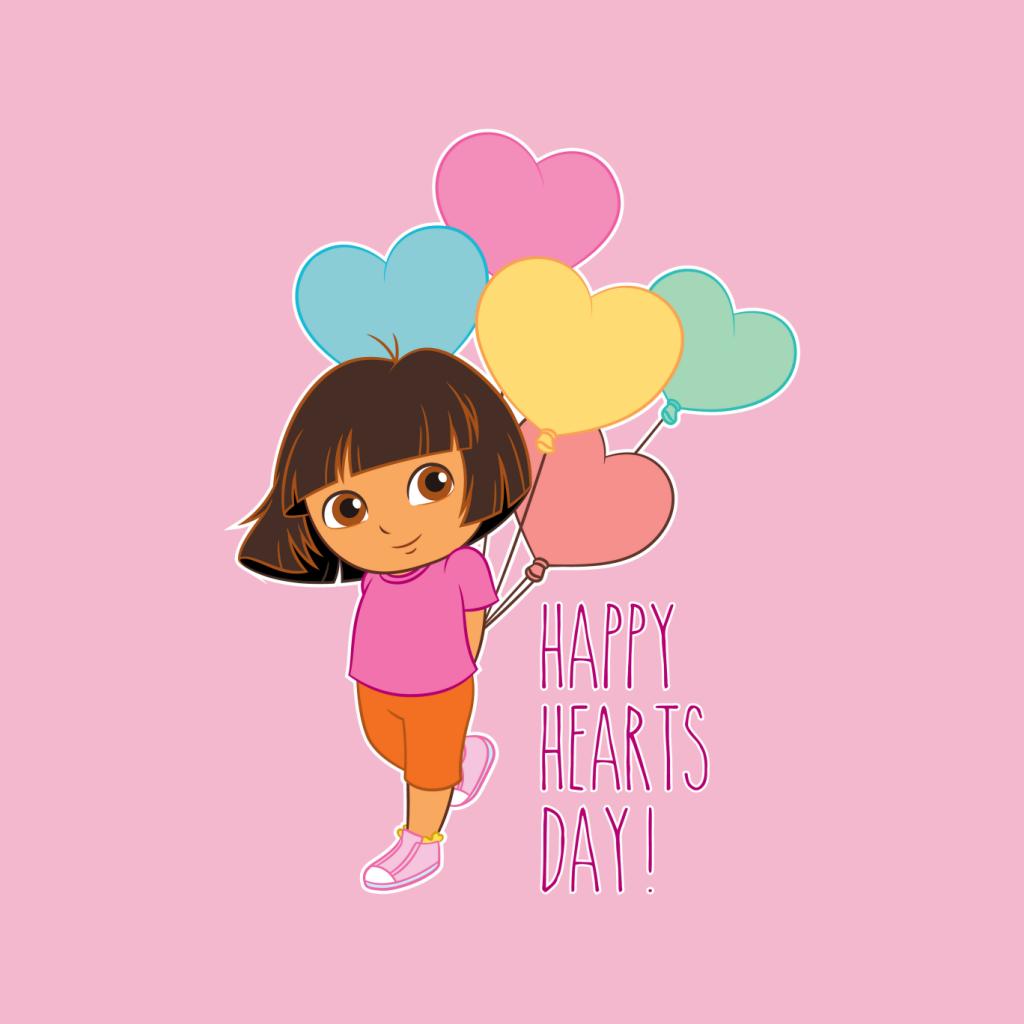 Dora The Explorer Happy Hearts Day Kid's T-Shirt-ALL + EVERY