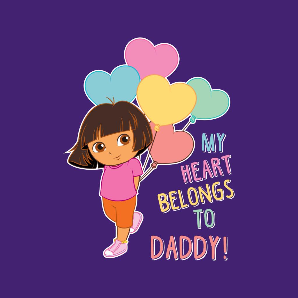 Dora The Explorer My Heart Belongs To Daddy Kid's T-Shirt-ALL + EVERY