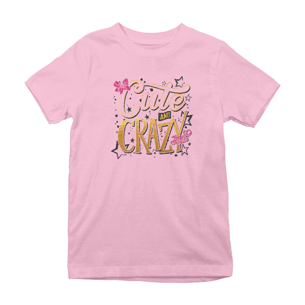 JoJo Siwa Cute And Crazy Gold Girls T-Shirt-ALL + EVERY