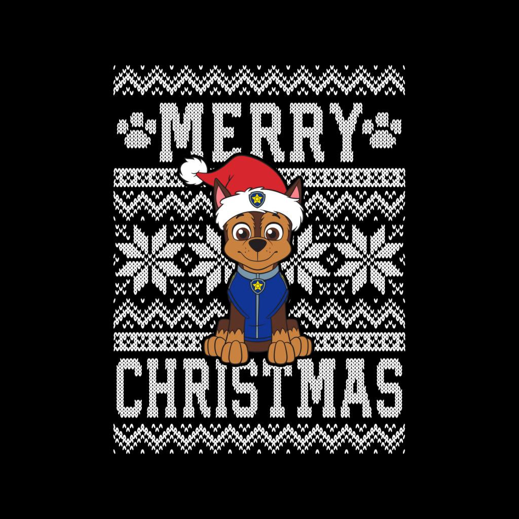 PAW Patrol Chase Merry Christmas Snowflakes Kid's T-Shirt-ALL + EVERY