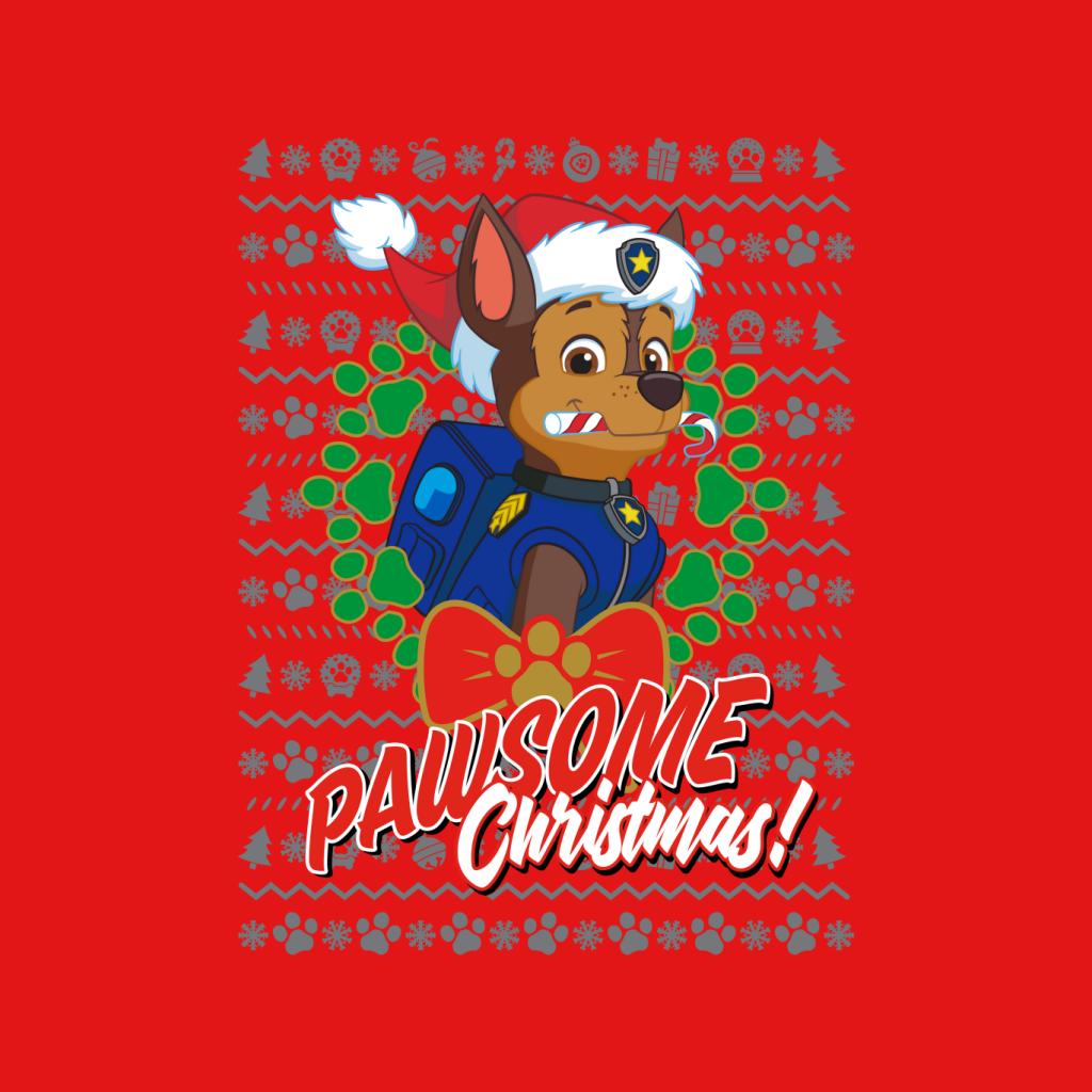 PAW Patrol Chase Pawsome Christmas Kid's T-Shirt-ALL + EVERY