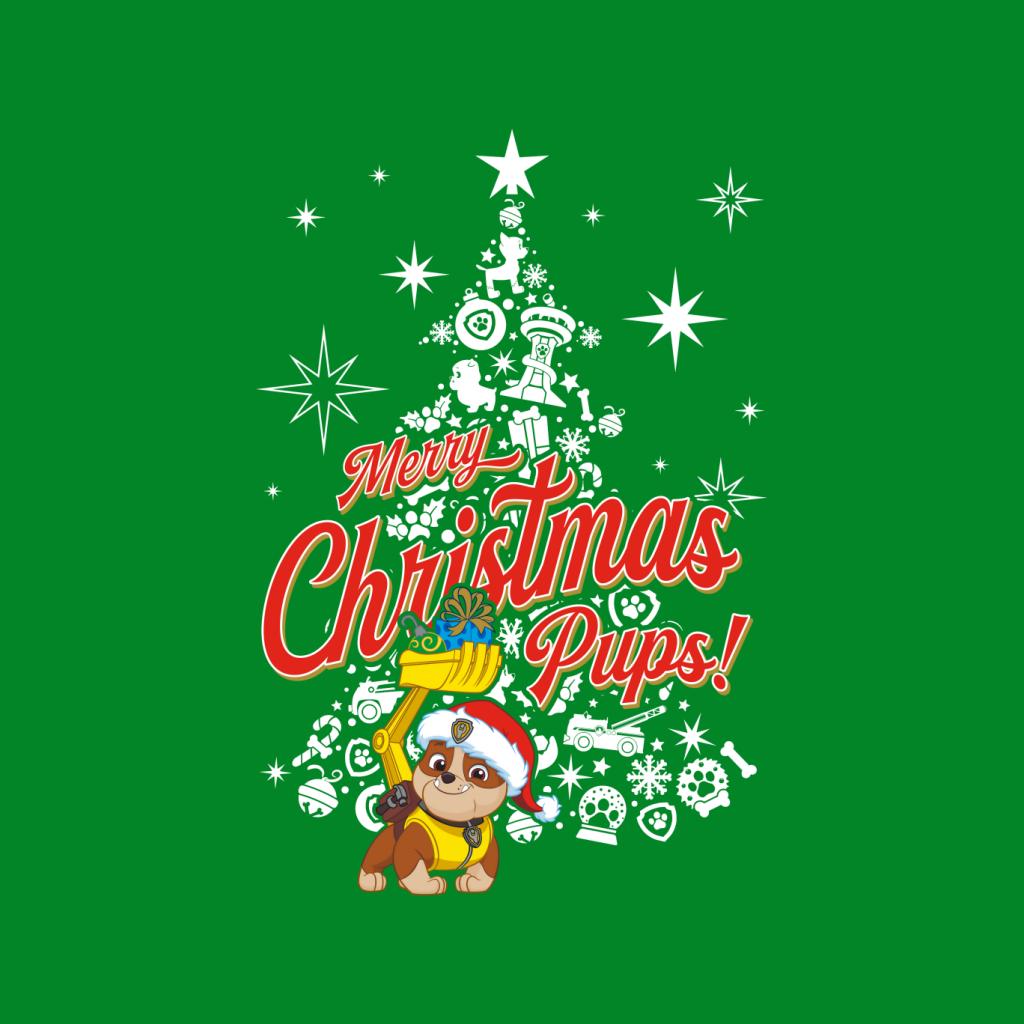 PAW Patrol Rubble Merry Christmas Pups Kid's T-Shirt-ALL + EVERY