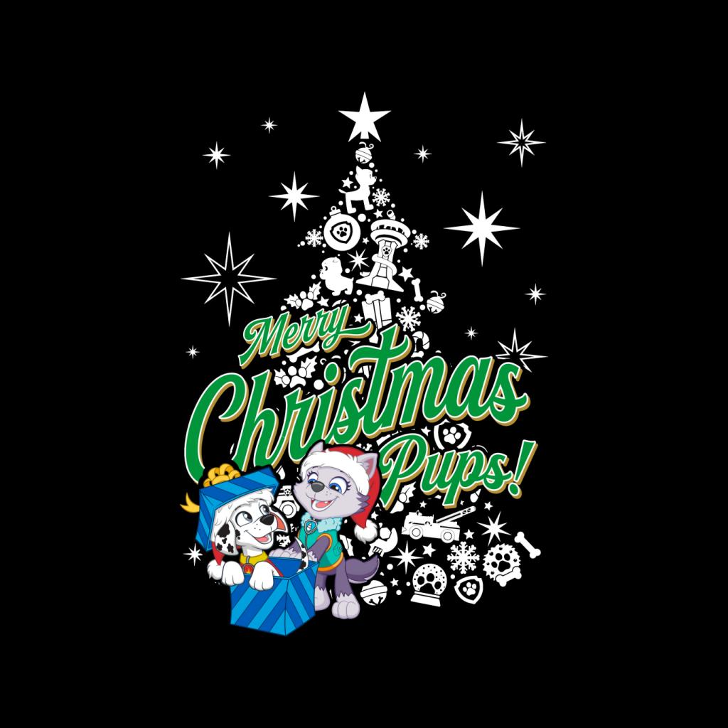 PAW Patrol Merry Christmas Pups Marshall And Everest Kid's T-Shirt-ALL + EVERY