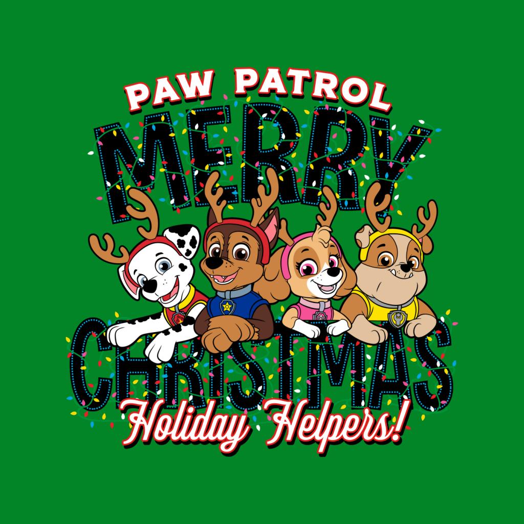 PAW Patrol Merry Christmas Holiday Helpers Antlers Kid's T-Shirt-ALL + EVERY