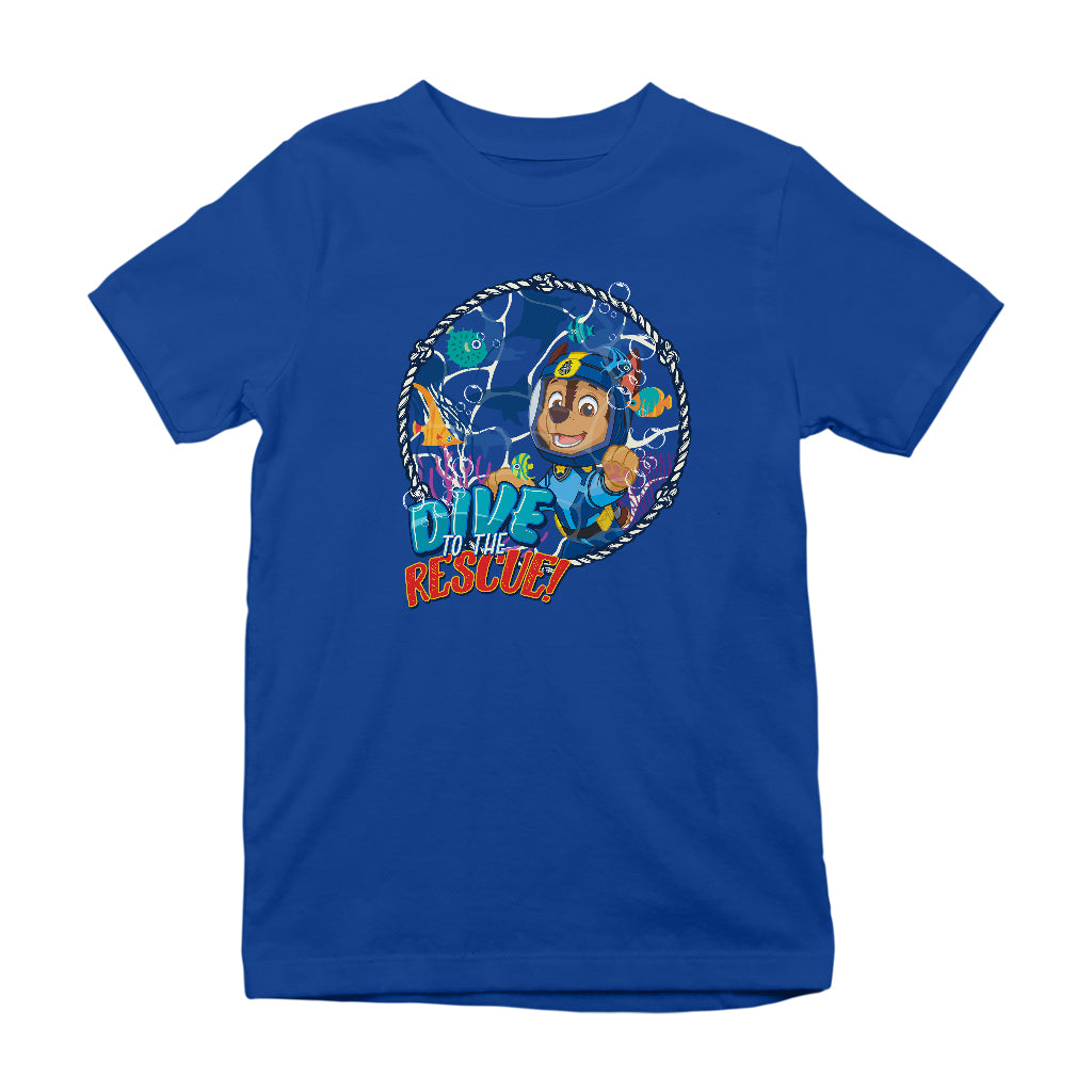 PAW Patrol Chase Dive To The Rescue Kid's T-Shirt-ALL + EVERY