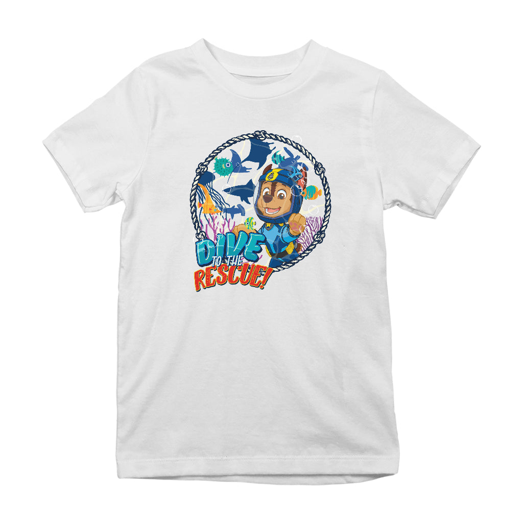 PAW Patrol Chase Dive To The Rescue Kid's T-Shirt-ALL + EVERY