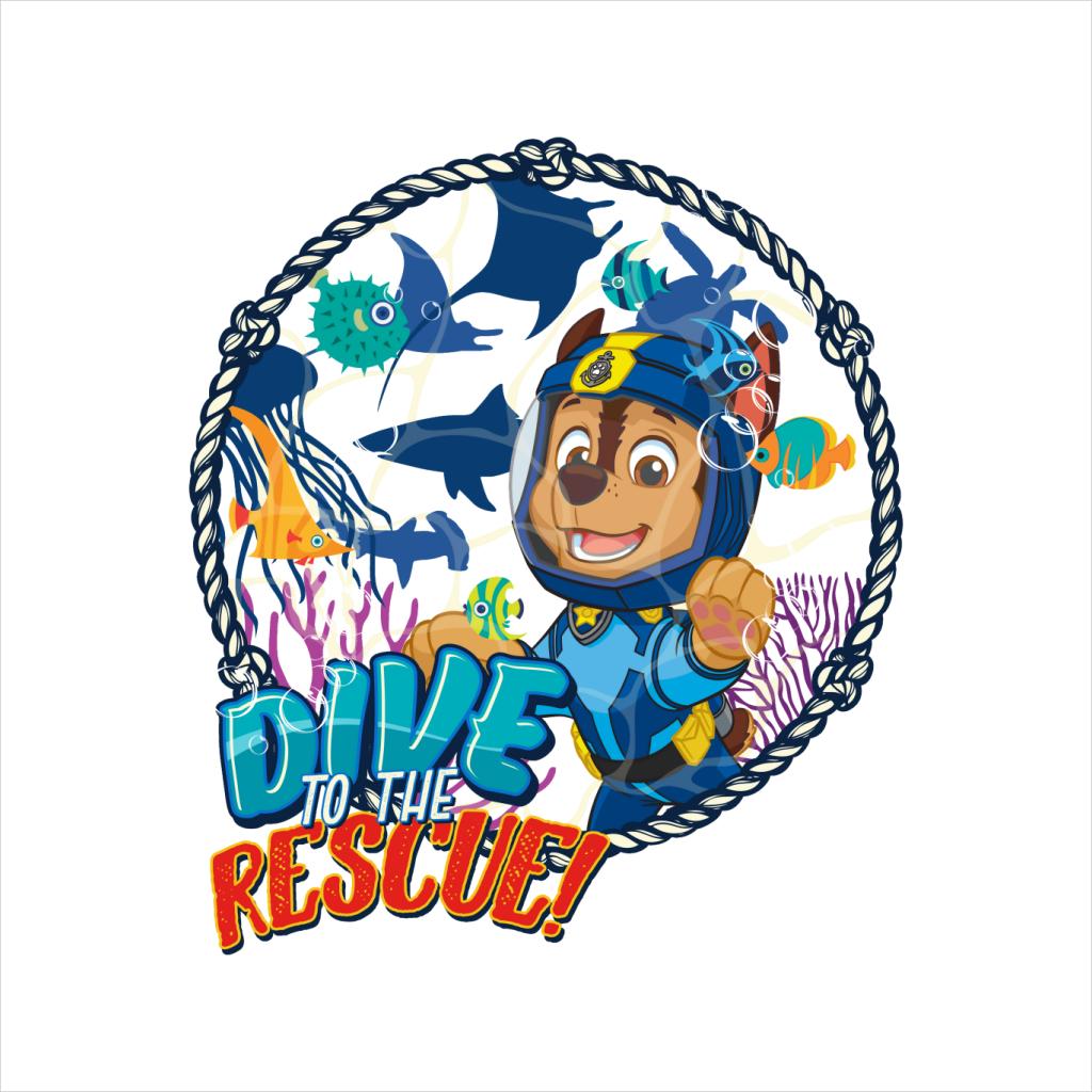 PAW Patrol Chase Dive To The Rescue Kid's T-Shirt-ALL + EVERY