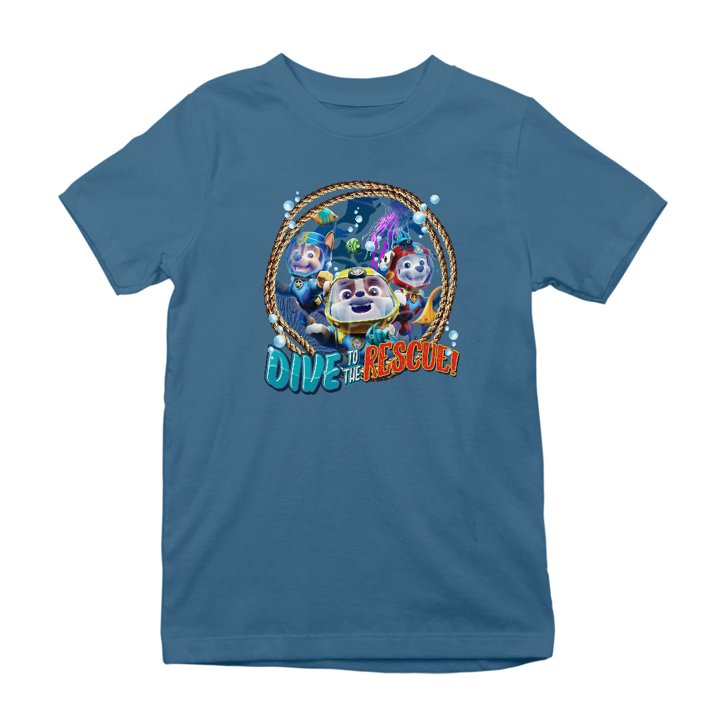 PAW Patrol Pups Dive To The Rescue Kid's T-Shirt-ALL + EVERY