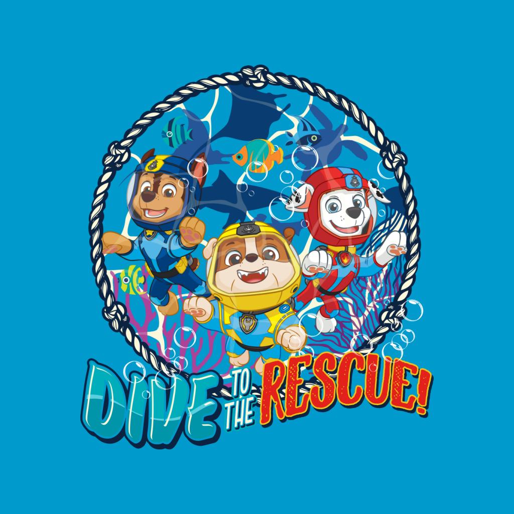 PAW Patrol In The Ocean Dive To The Rescue Kid's T-Shirt-ALL + EVERY