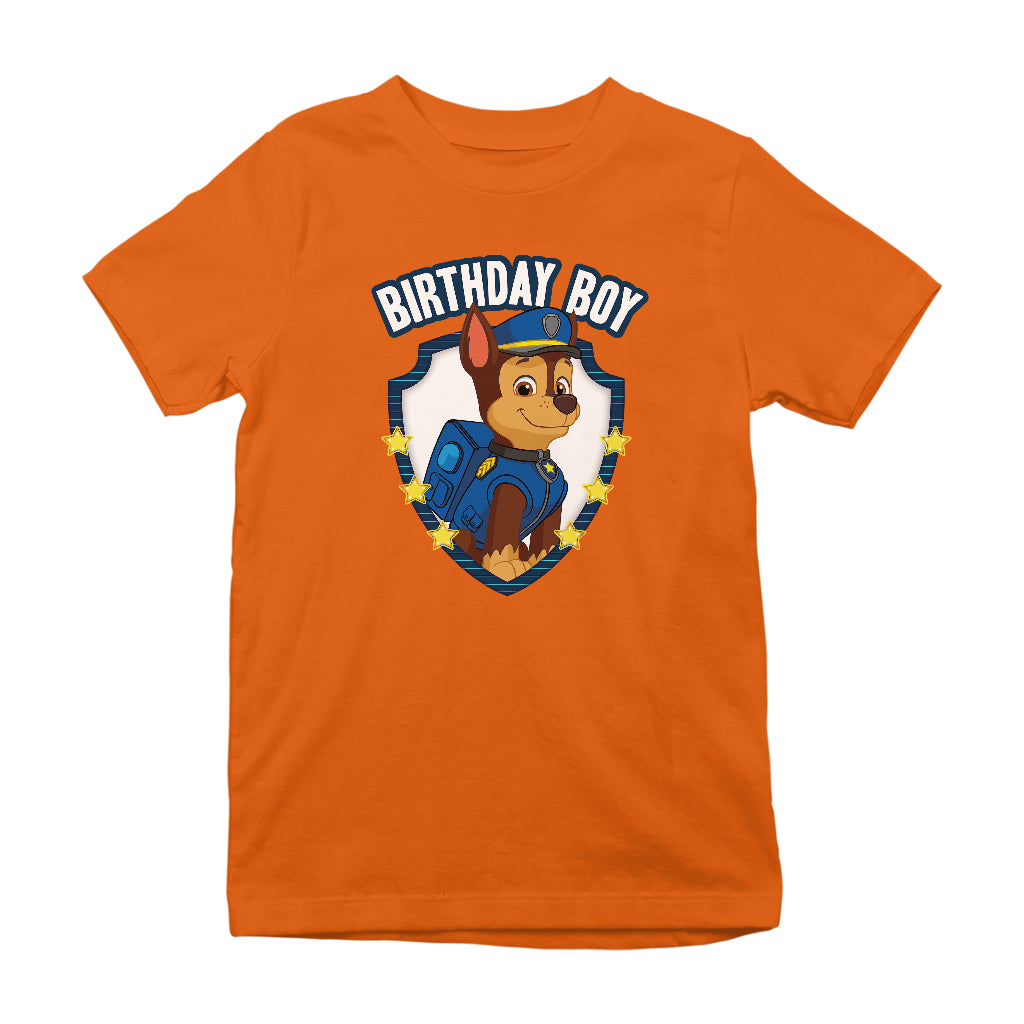 PAW Patrol Chase The Birthday Boy Kid's T-Shirt-ALL + EVERY