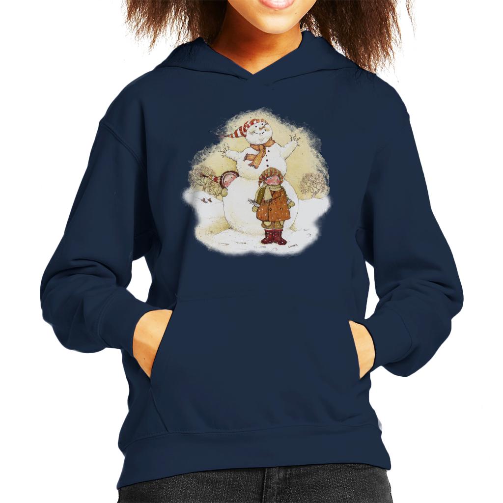 Holly Hobbie Christmas Snowman Kid's Hooded Sweatshirt-ALL + EVERY