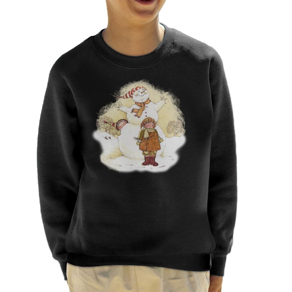 Holly Hobbie Christmas Snowman Kid's Sweatshirt-ALL + EVERY