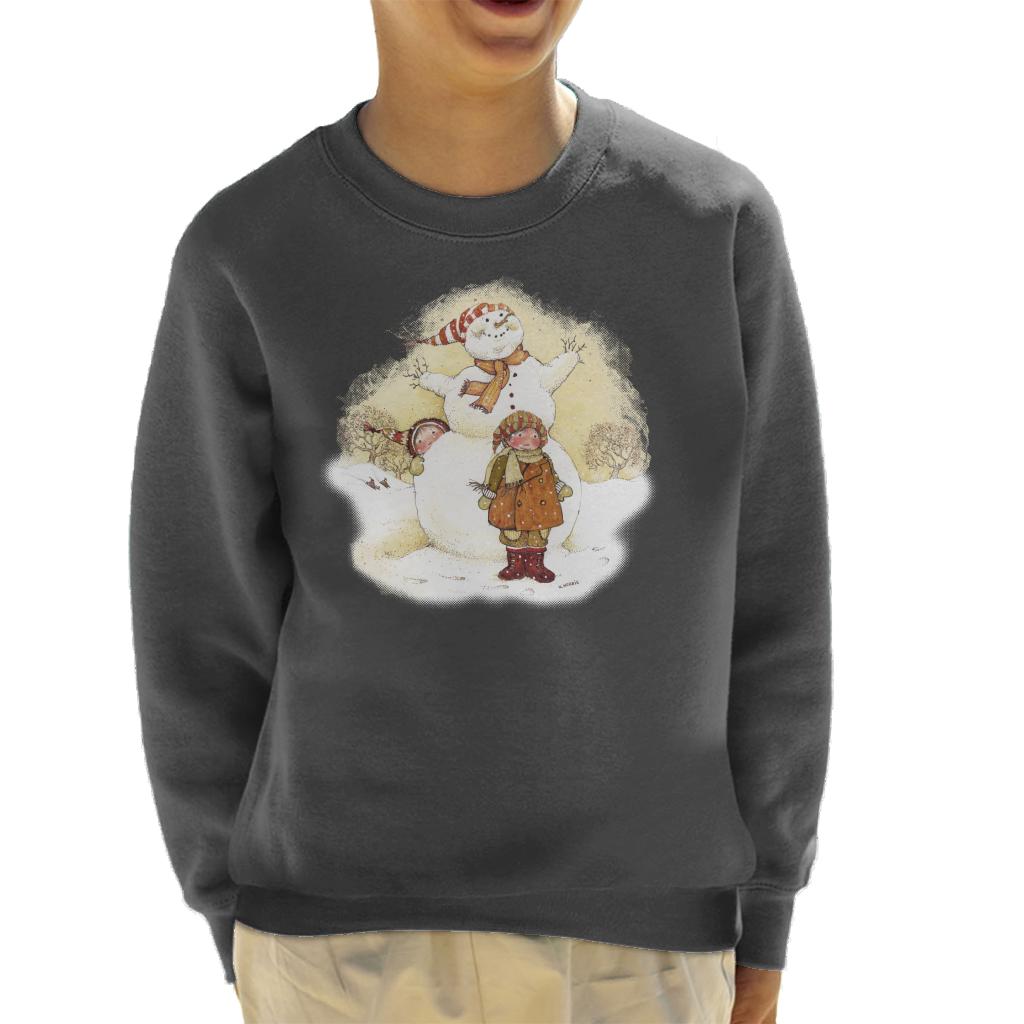 Holly Hobbie Christmas Snowman Kid's Sweatshirt-ALL + EVERY