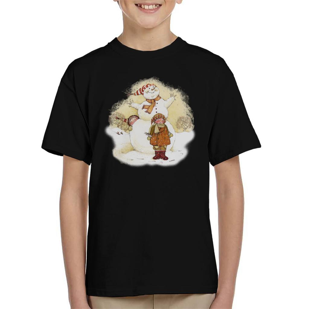 Holly Hobbie Christmas Snowman Kid's T-Shirt-ALL + EVERY