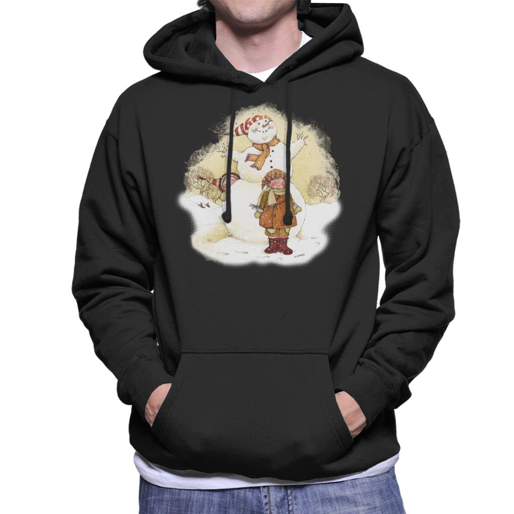 Holly Hobbie Christmas Snowman Men's Hooded Sweatshirt-ALL + EVERY