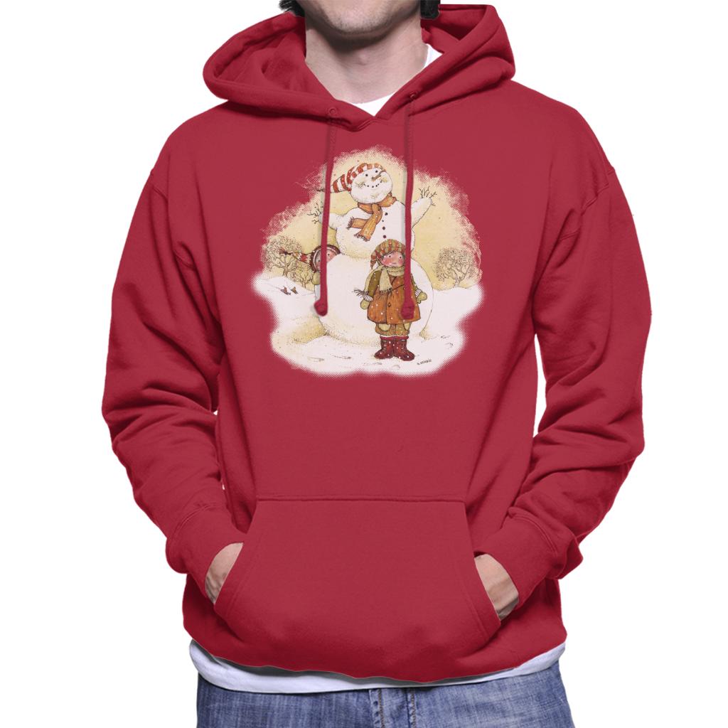 Holly Hobbie Christmas Snowman Men's Hooded Sweatshirt-ALL + EVERY