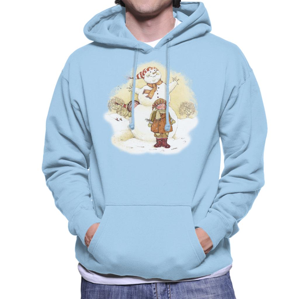 Holly Hobbie Christmas Snowman Men's Hooded Sweatshirt-ALL + EVERY