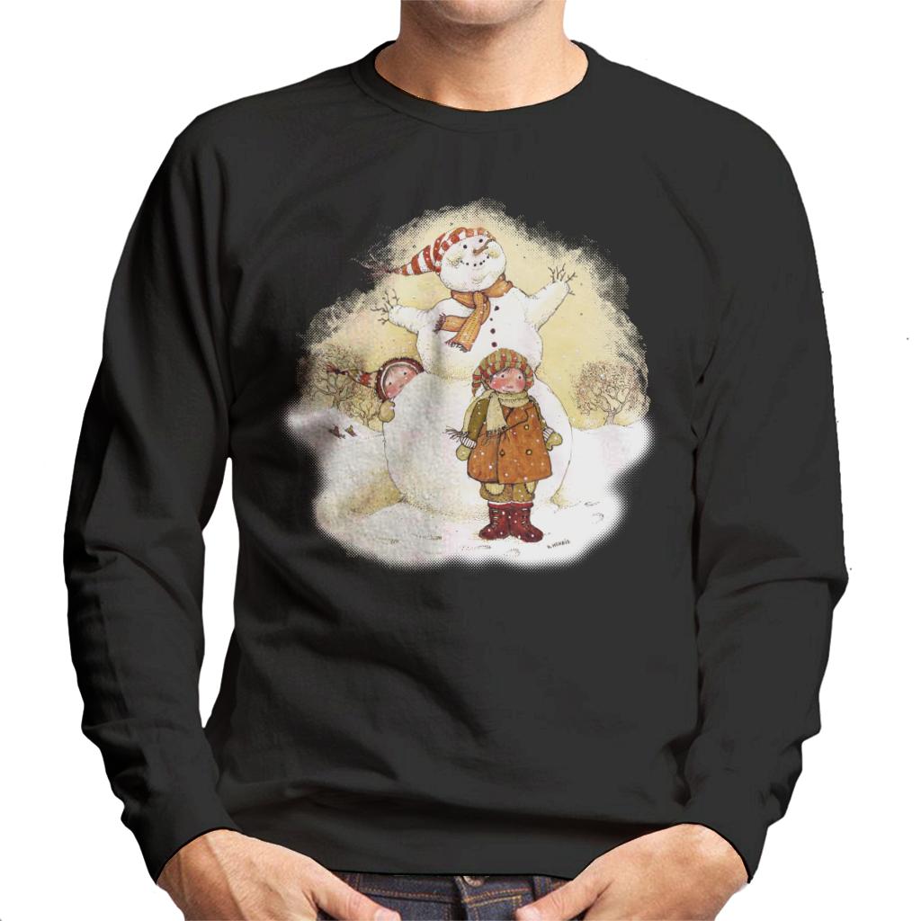 Holly Hobbie Christmas Snowman Men's Sweatshirt-ALL + EVERY