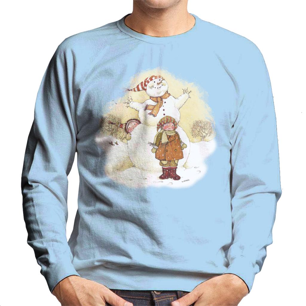 Holly Hobbie Christmas Snowman Men's Sweatshirt-ALL + EVERY