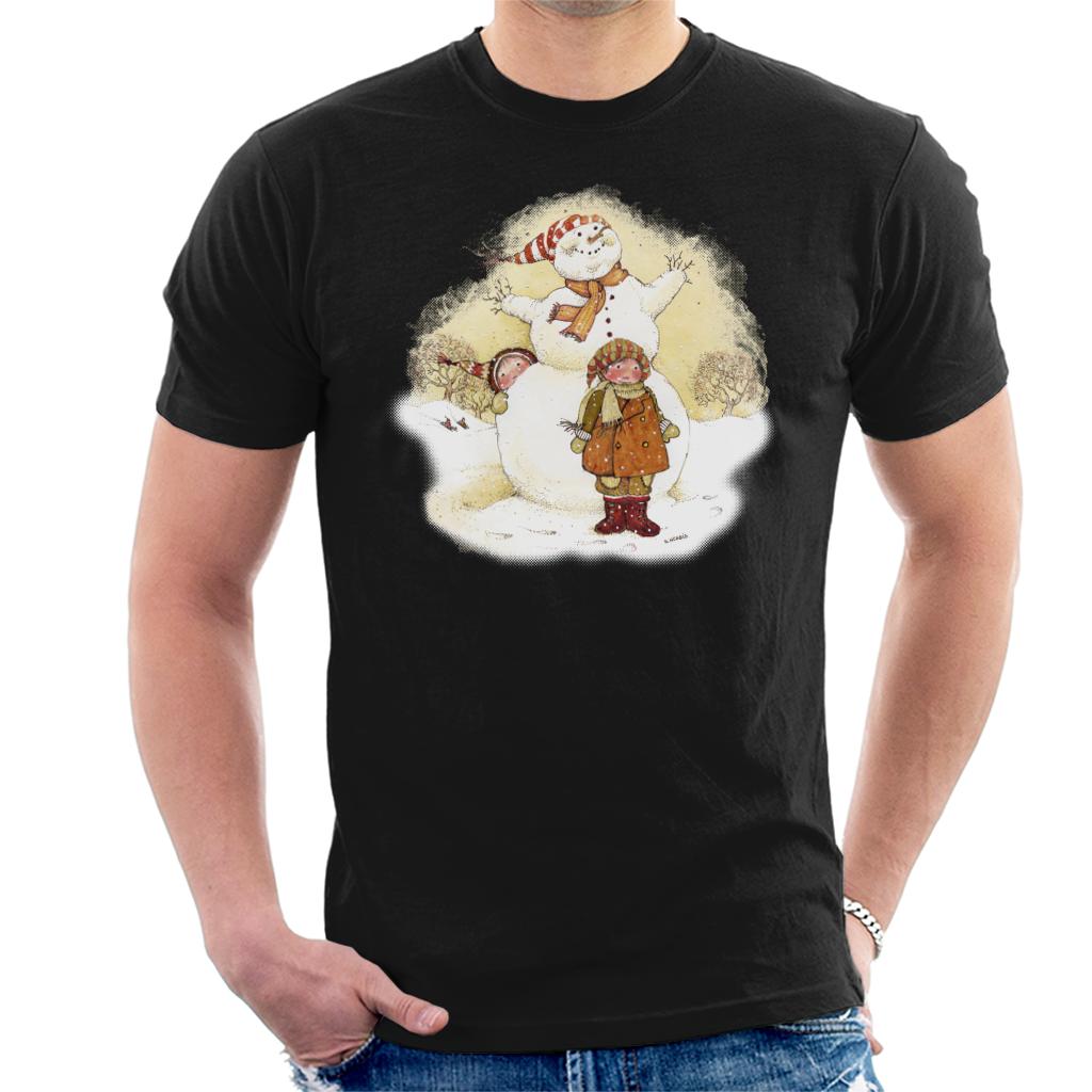 Holly Hobbie Christmas Snowman Men's T-Shirt-ALL + EVERY