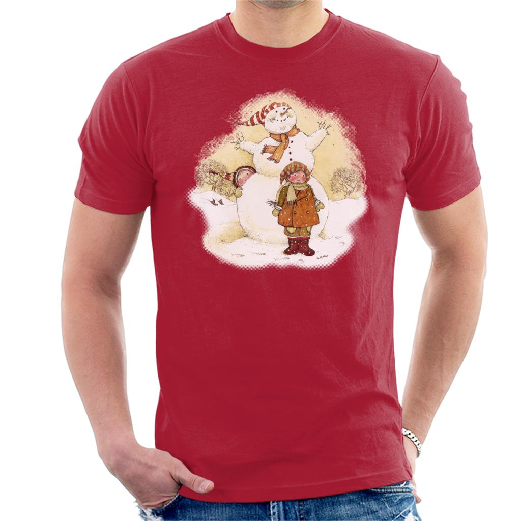 Holly Hobbie Christmas Snowman Men's T-Shirt-ALL + EVERY