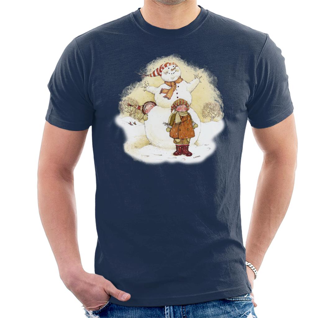 Holly Hobbie Christmas Snowman Men's T-Shirt-ALL + EVERY