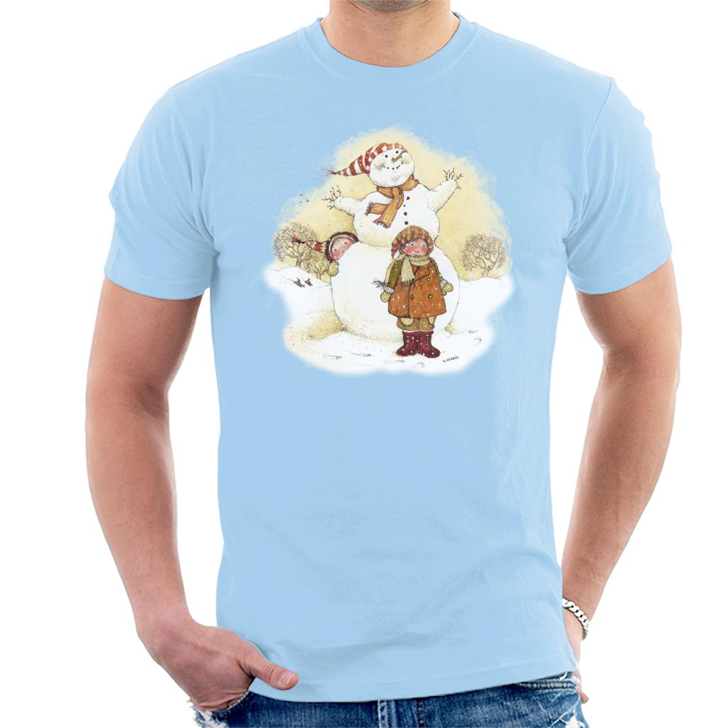 Holly Hobbie Christmas Snowman Men's T-Shirt-ALL + EVERY