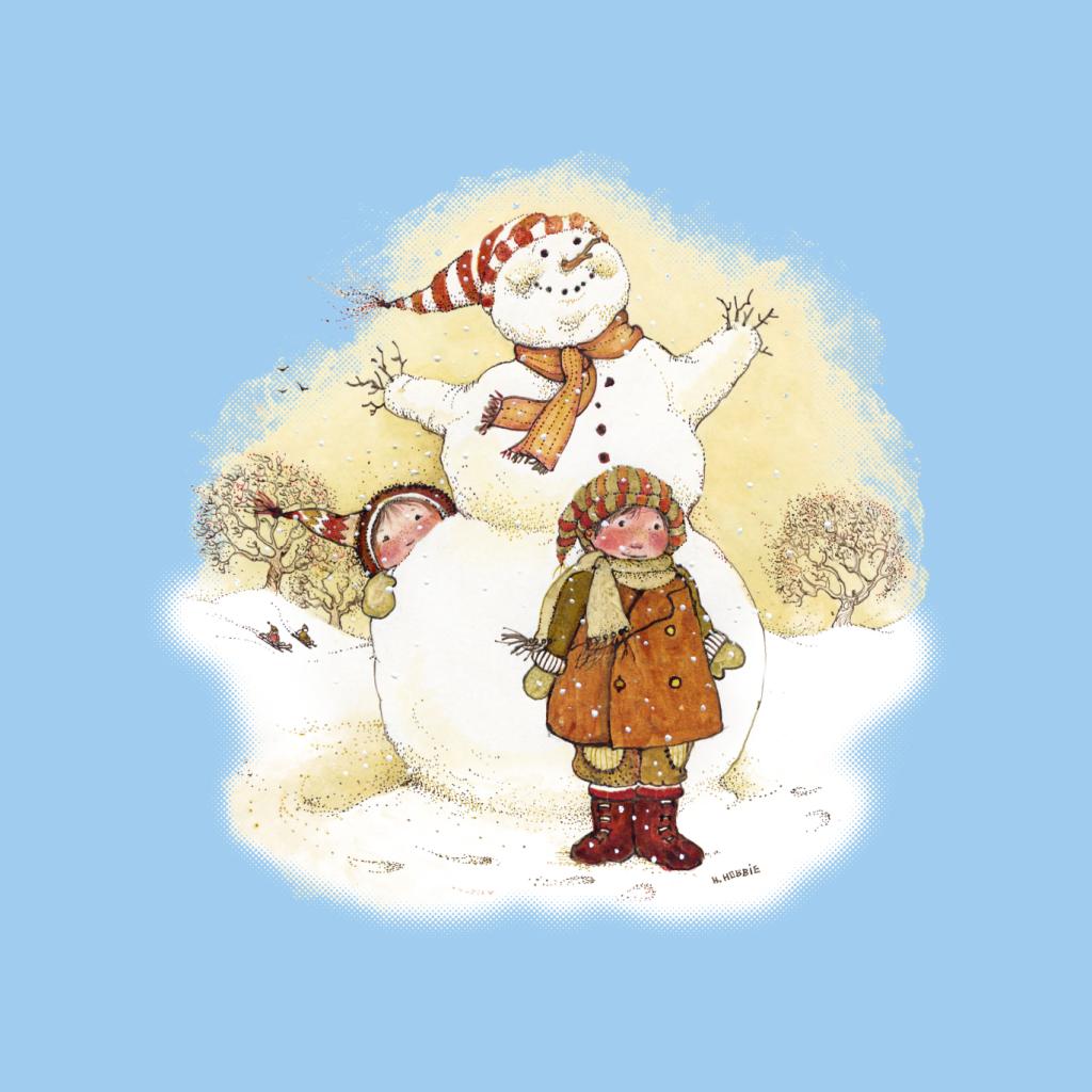 Holly Hobbie Christmas Snowman Men's T-Shirt-ALL + EVERY