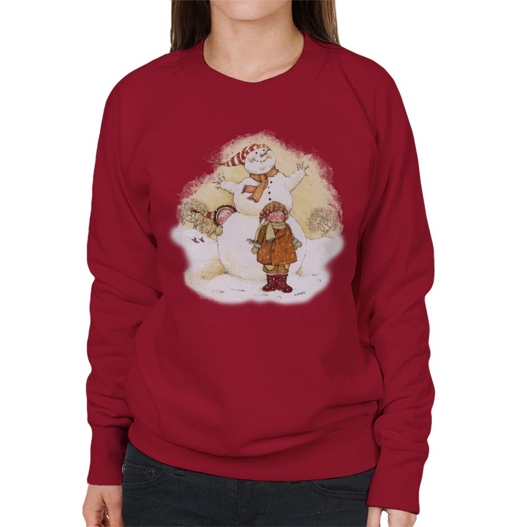 Holly Hobbie Christmas Snowman Women's Sweatshirt-ALL + EVERY