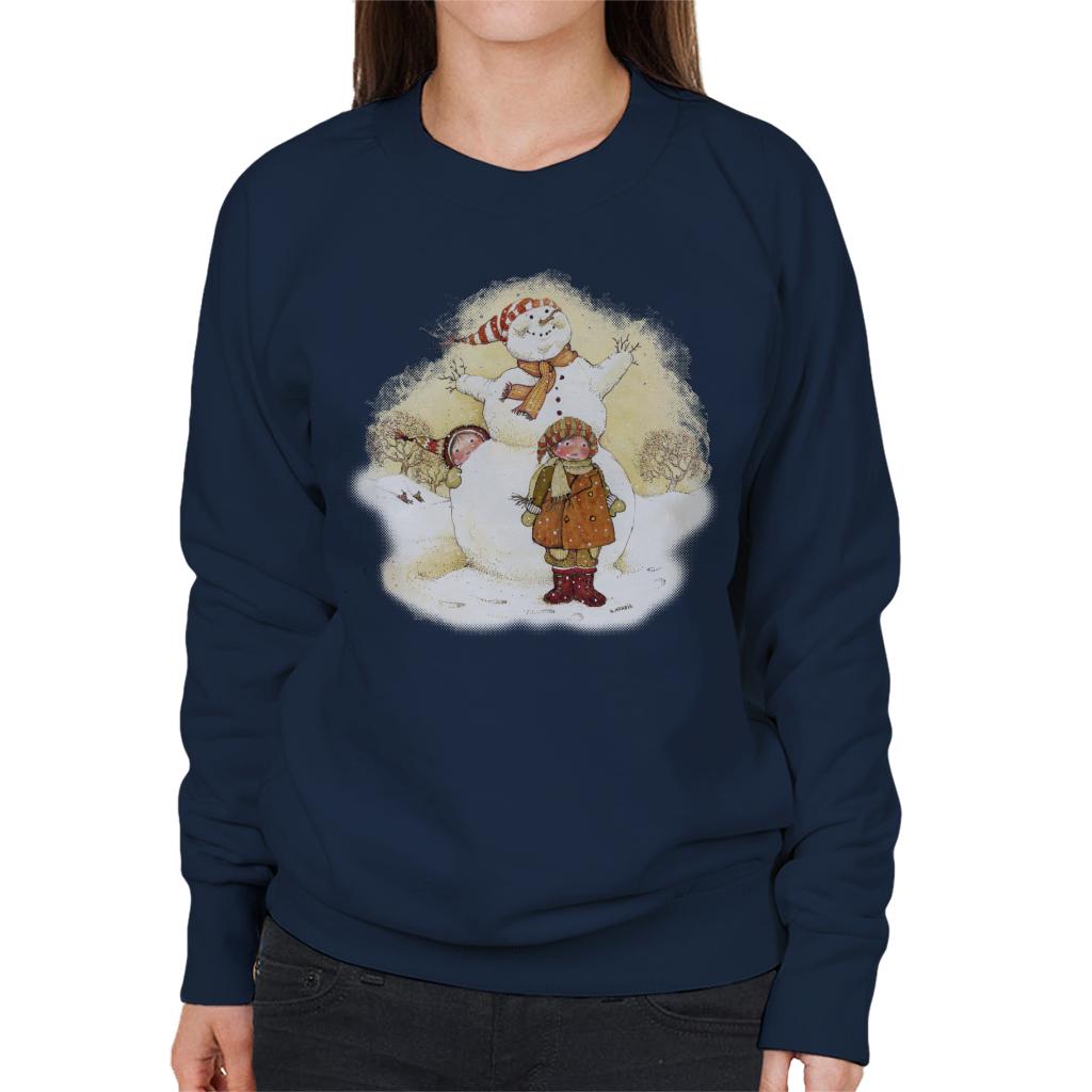 Holly Hobbie Christmas Snowman Women's Sweatshirt-ALL + EVERY