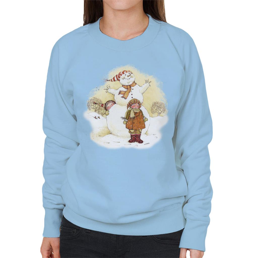 Holly Hobbie Christmas Snowman Women's Sweatshirt-ALL + EVERY