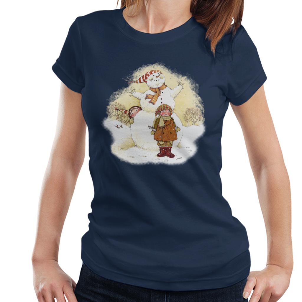 Holly Hobbie Christmas Snowman Women's T-Shirt-ALL + EVERY