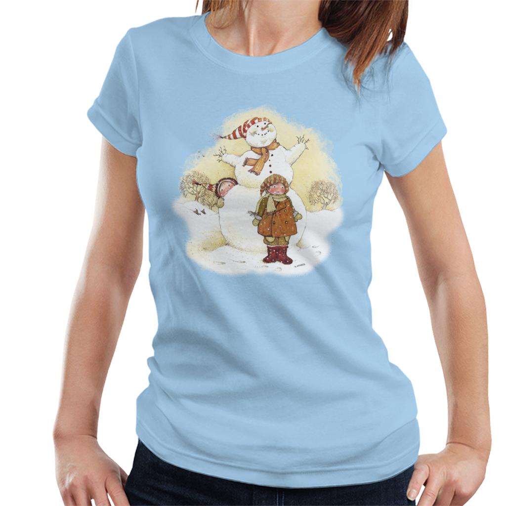 Holly Hobbie Christmas Snowman Women's T-Shirt-ALL + EVERY