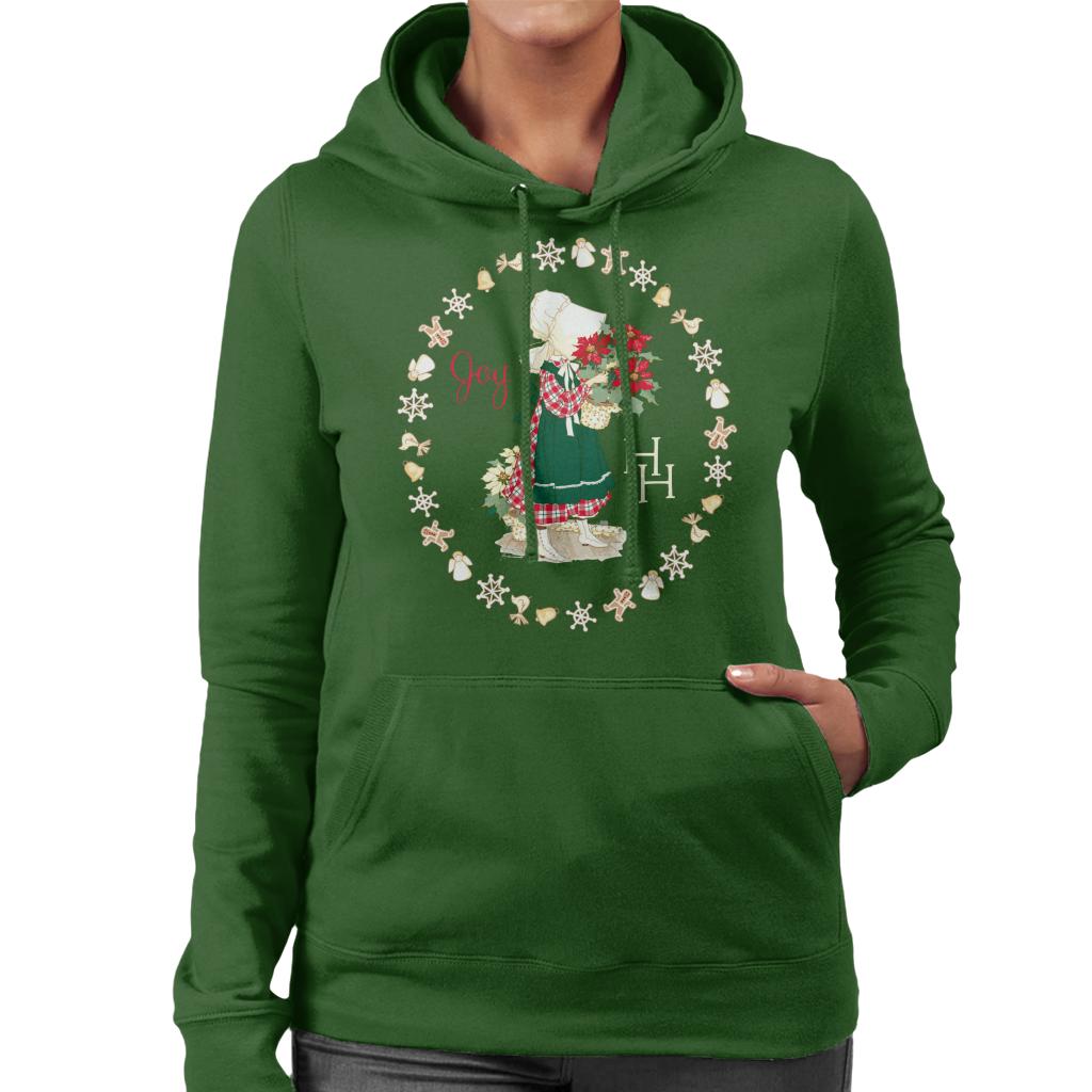 Holly Hobbie Christmas Joy Women's Hooded Sweatshirt-ALL + EVERY