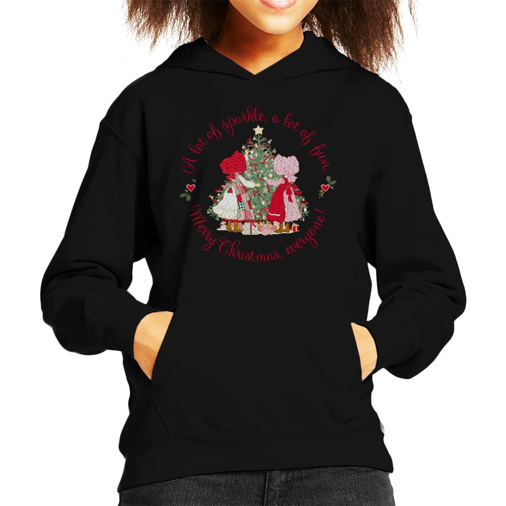 Holly Hobbie Christmas Sparkle And Fun Kid's Hooded Sweatshirt-ALL + EVERY