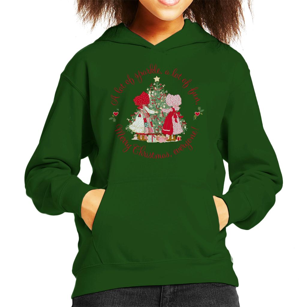 Holly Hobbie Christmas Sparkle And Fun Kid's Hooded Sweatshirt-ALL + EVERY