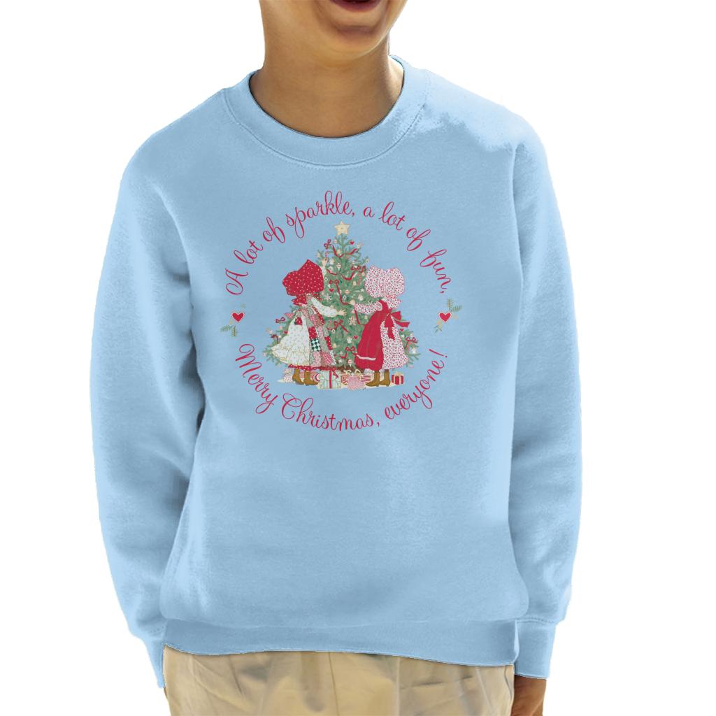 Holly Hobbie Christmas Sparkle And Fun Kid's Sweatshirt-ALL + EVERY